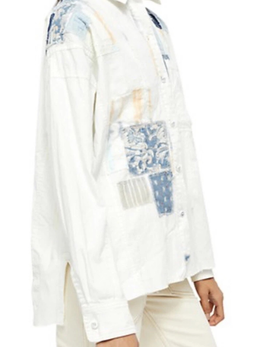 Free People Costa Bellana Patchwork Button up Shirt - Picture 3 of 9